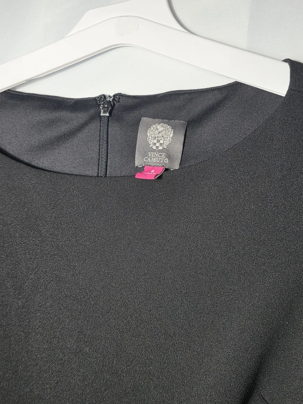 Vince Camuto Black Midi Dress with Ruffle Bell Sleeves Like New 6
